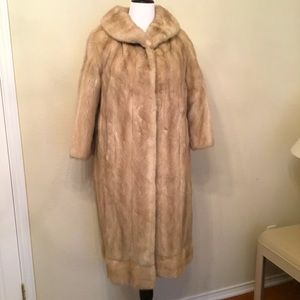 Real Natural Mink Fur Coat